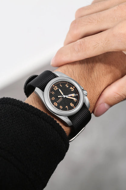 Boderry VOYAGER Field Watches Bronze Case Automatic For Seiko NH35 Watch 100M Waterproof Clock Military Vintage Wristwatch Mens