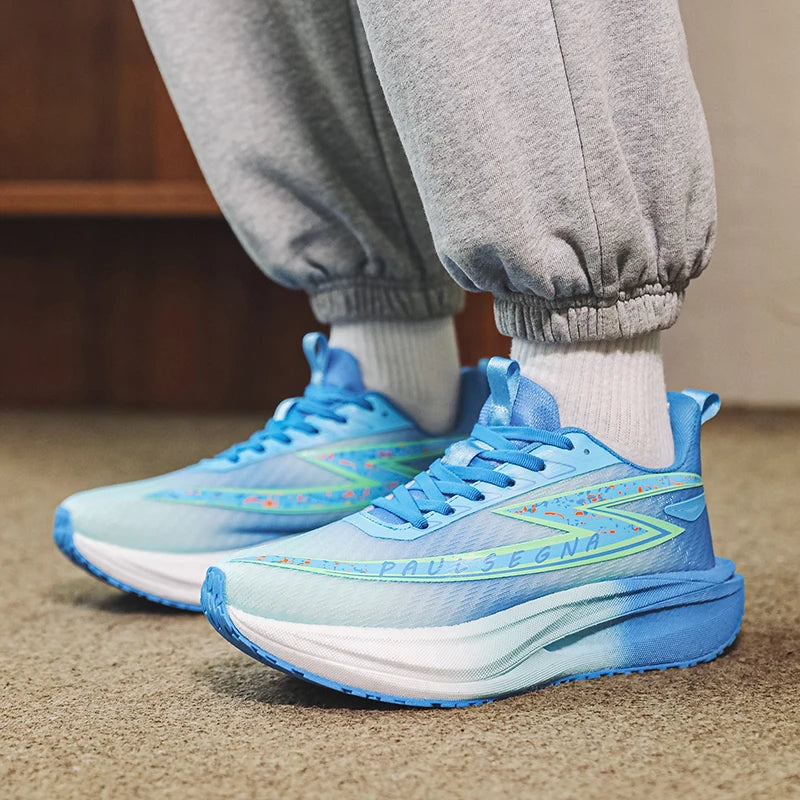Men's Running Shoes Professional Marathon Comfortable Breathable Mesh Sneakers Daily Fitness Anti-Slip Shock-Absorbing Jogging Shoes