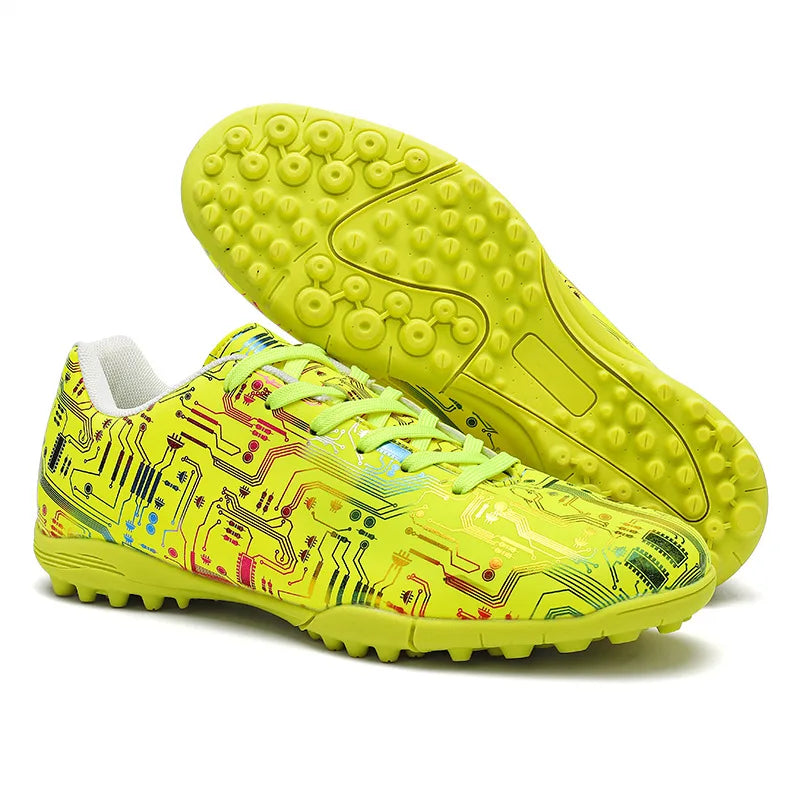 Men's Football Shoes Association Quick Five Up Football Studs, Anti-slip Professional Ultralight Training Football Boots for Turf