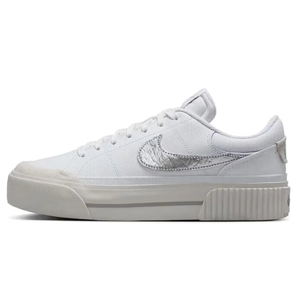 Nike Court Legacy Lit Leather Comfort Slip-Resistant Cushioning Durable Low-Top Tennis Shoe Women's DM7590-100