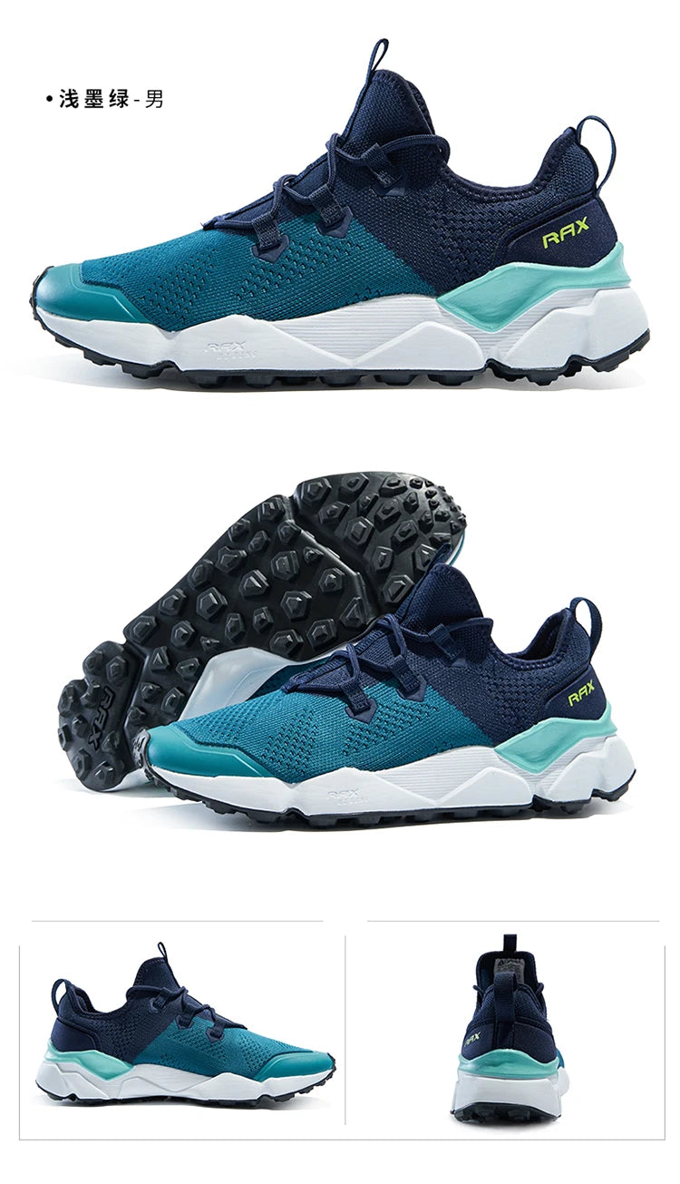 RAX Outdoor Breathable Hiking Shoes Men Lightweight Walking Trekking Wading Shoes Sport Sneakers Men Outdoor Sneakers Male