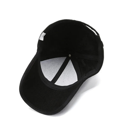 Trendy ArmyGreen Winter Baseball Caps For Men Luxury Women Corduroy Cap Snapback Hip Hop Trucker Hats Casquette Homme