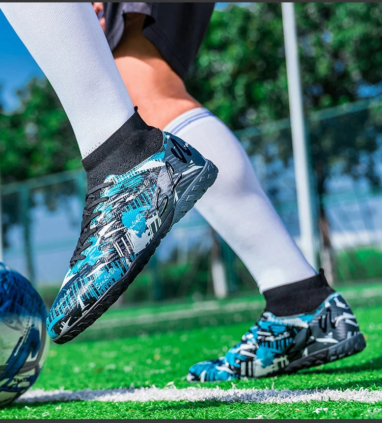 Size 34-46 Men's FG/TF Football Boots Futsal Professional Unisex Kids Soccer Training Outdoor Boys Football Sneakers