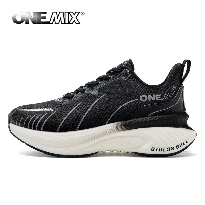 ONEMIX Nuove scarpe da running ammortizzate da uomo, adatte a runner pesanti, stringate, sportive da donna, antiscivolo, outdoor, sneakers atletiche da uomo