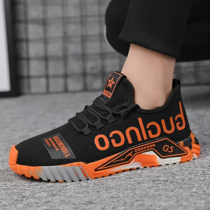 Running Sport Fashion High Top Sneakers Zapatillas De Deporte 2024 Men Casual Mesh Shoes Light Soft Breathable Vulcanized Shoes