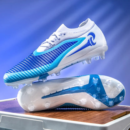 New Men Football Boots Outdoor Sport Boys Long Spikes Non Slip Breathable Match Training Cleats Soccer Shoes Adult Comfortable