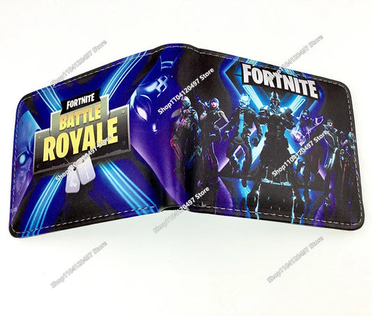 Fortnites Wallets for Kids Anime Fortress Night Wallet Cartoon Card Holder Bag Leather Short Purse Fashion Fold Purses Boys Gift