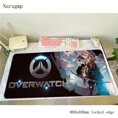 overwatch mouse pad Birthday Computer mat 900x400x3mm gaming mousepad large present padmouse keyboard games pc gamer desk