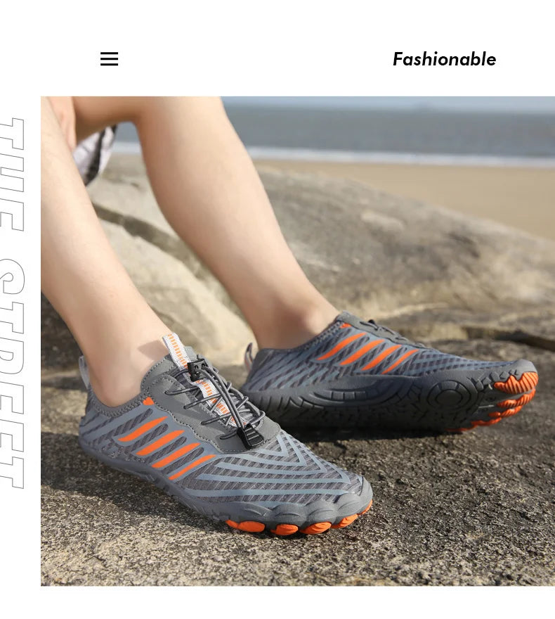 Men and Women Water Shoes, Aqua Shoes, Drainage Beach Sports Swim Sandals, Quick Dry Boating Barefoot Diving Fishing Surfing Sneakers