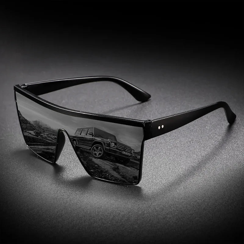 2-4PCS Oversize frame One-piece Goggle Men Woman Sunglasses Interior Accessory Protective Gears Anti Glare Car Driving Glasses