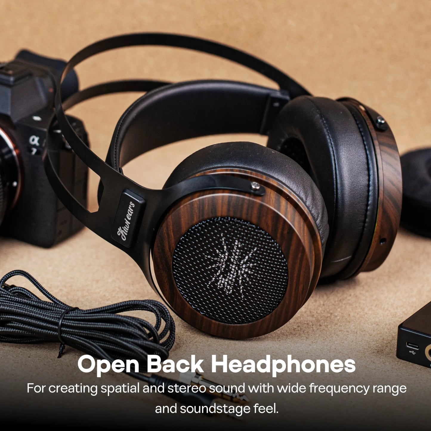 Pre-order Linsoul Kiwi Ears Altruva Hi-Fi 50mm Dynamic Driver Headphones Open-Back Design Headphones with Premium Design