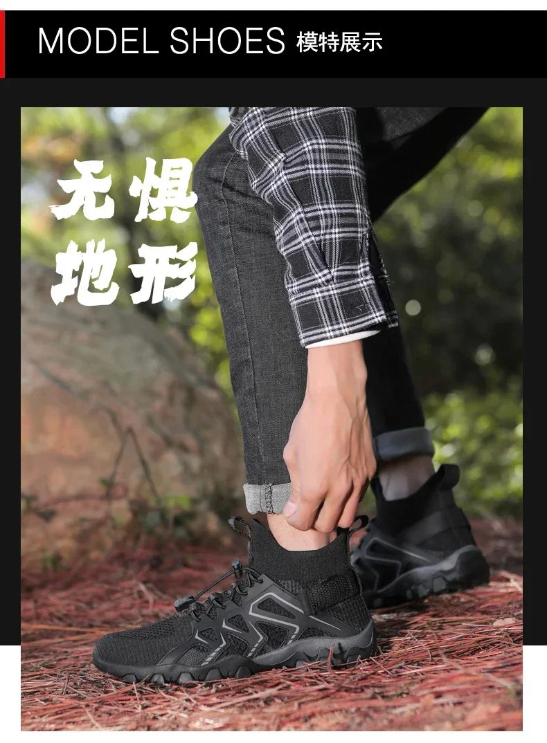 Unisex Breathable Quick-Drying Fishing Water Sport Shoes Summer Upstream Barefoot Aqua Boots Outdoor Non-Slip Women Beach Shoes