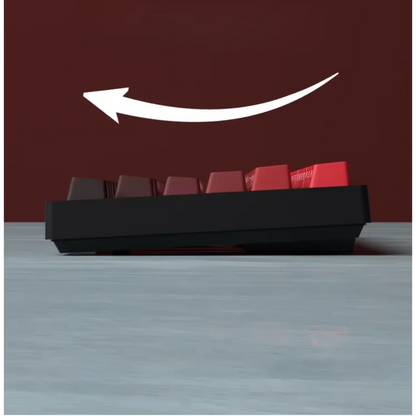 Nuovi keycap per tastiera meccanica da gaming 60/64/84/98/108 con switch MX, 135 tasti, profilo OEM, PBT, incisione laterale, sfumatura rosso e nero