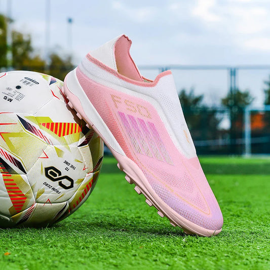 New Men's Football Boots Turf Comfortable Soccer Shoes Sport Fg Grass Cleats Futsal Non Slip Outdoor Adult Ultralight Non-Slip