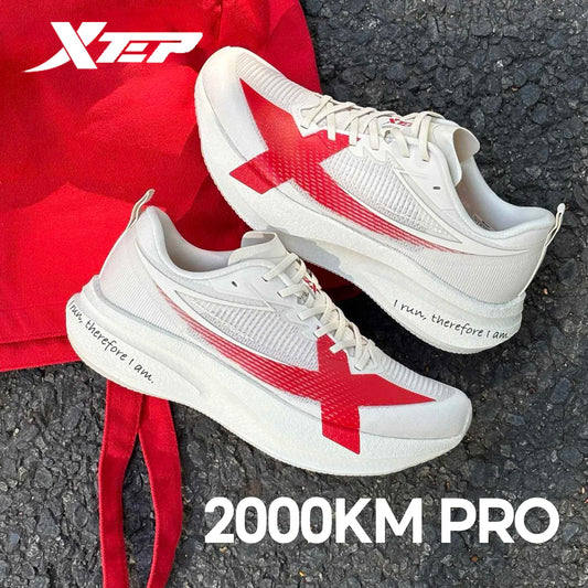 XTEP 2000km PRO Women's Running Sneakers 2026 Spring Cushioned Stability Comfort Lightweight Female Sports shoes 874218110043