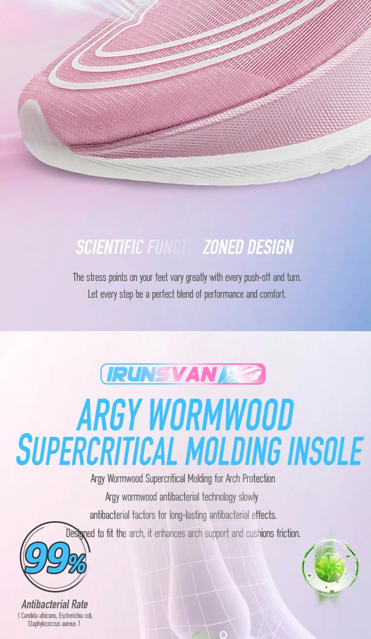 IRUNSVAN Airflow Capsule Sports Shoes Marathon Boardless Training Exclusive Running Shoes for Men and Women 166