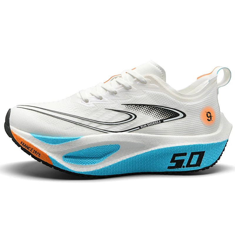 Unisex 2025 Full Carbon Plate Running Shoes, Professional Marathon Racing Lightweight Bounce Cushion Breathable Sports Sneakers