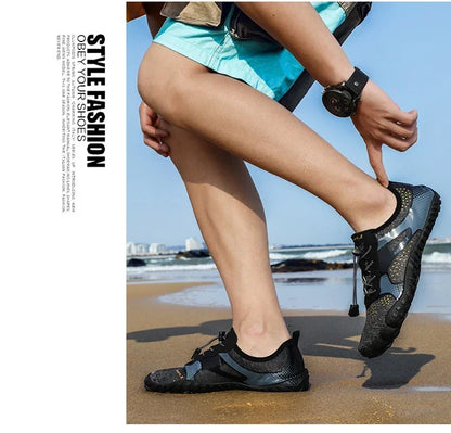 Men Lightweight Refreshing Aqua Boots Breathable Women Outdoor Water Shoes Anti-Slippery Wear-Resistant Sports Hiking Sneakers