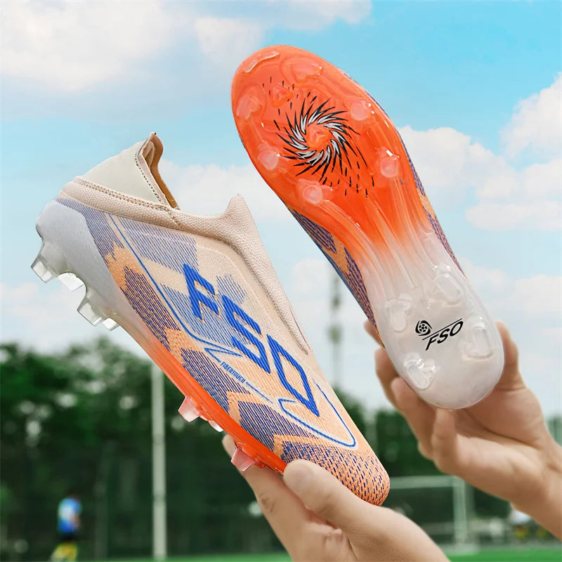 New men's football boots, non-slip high-quality soccer shoes, grass cleats, high-top futsal sneakers, match indoor hot-selling outdoor