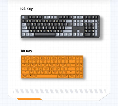 Tastiera meccanica UGREEN 108 tasti PBT, cablata, switch rossi, russo/coreano/EN, per desktop laptop Windows Mac OS Gaming