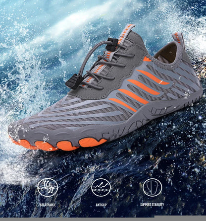 Men and Women Water Shoes, Aqua Shoes, Drainage Beach Sports Swim Sandals, Quick Dry Boating Barefoot Diving Fishing Surfing Sneakers