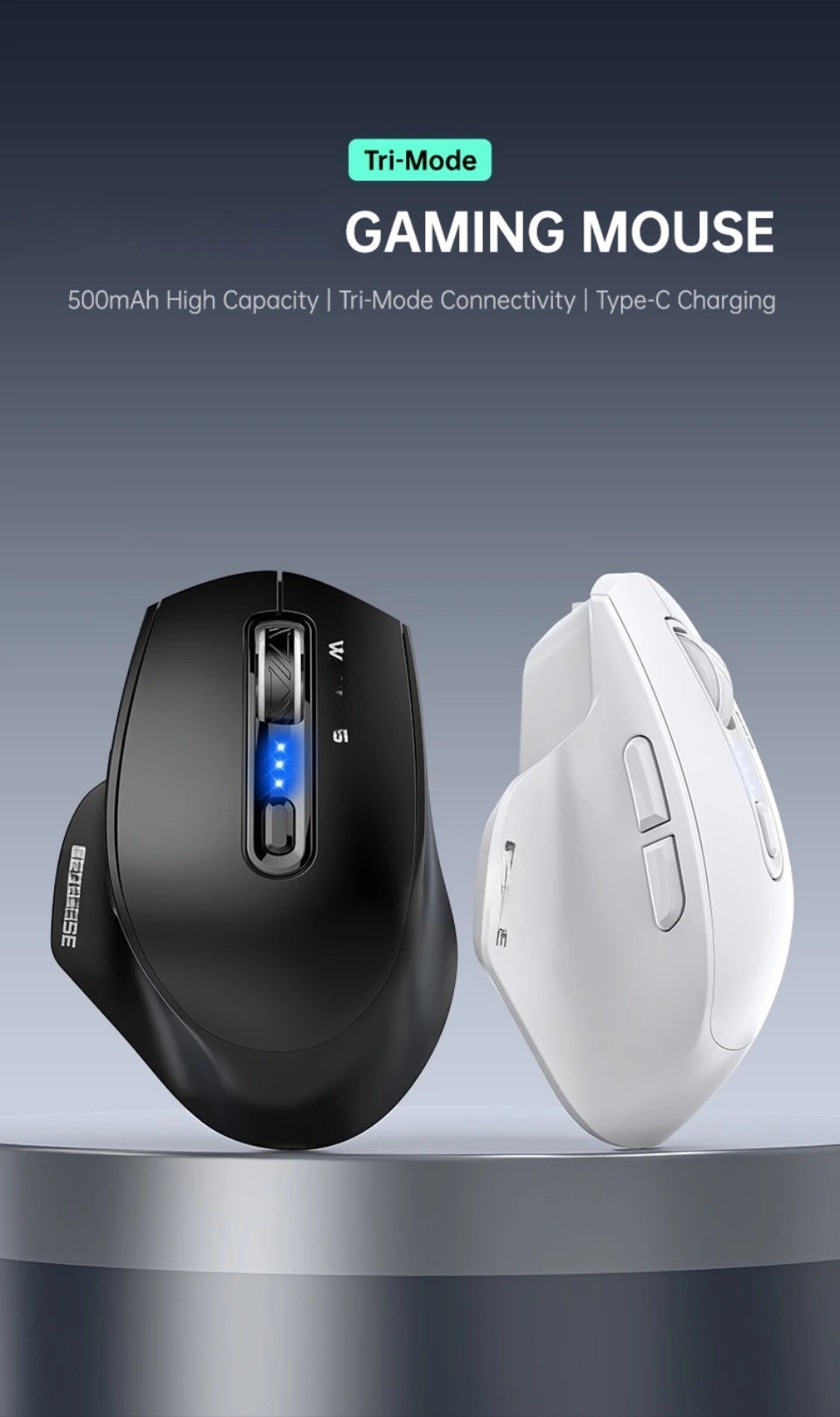 Mouse USB cablato con retroilluminazione RGB, silenzioso, ergonomico e DPI regolabile per desktop, laptop, PC, ufficio, gaming, casa e uso quotidiano al lavoro