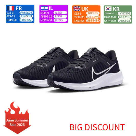 Nike Air Zoom Pegasus 40 Men's Running Shoes Responsive Cushioning Lightweight Daily Training Sneakers DV3853-001