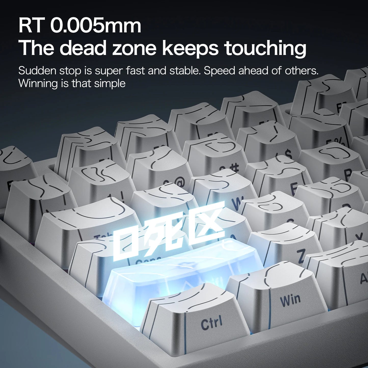 ATTACK SHARK R82 HE kabelgebundene magnetische 75%-Gaming-Tastatur mit RGB, 8000Hz, Rapid Trigger und 0.005mm Auslösung