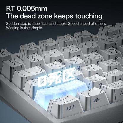 ATTACK SHARK R82 HE kabelgebundene magnetische 75%-Gaming-Tastatur mit RGB, 8000Hz, Rapid Trigger und 0.005mm Auslösung