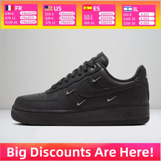 Nike Women's Air Force 1 '07 LX Classic Multi-Functional Slip-Resistant Durable Sports Casual Versatile Skate Shoes HQ1180-001
