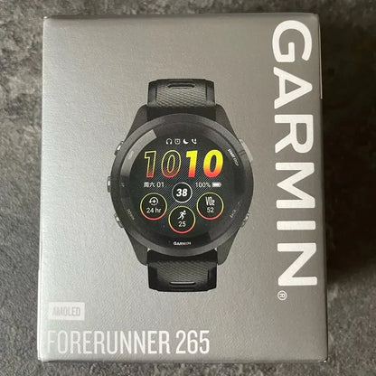 Garmin Forerunner 265 Basic Style Smart Sports Watch, 1.3 Inch Amoled Screen, Activity Monitor