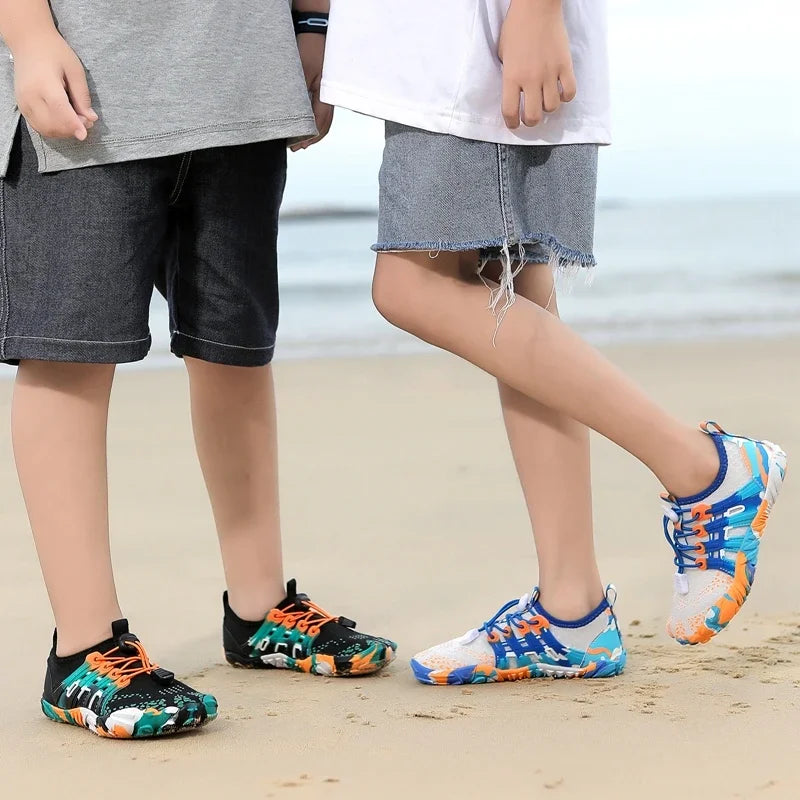 Unisex Quick-Drying Breathable Aqua Shoes Barefoot Beach Footwear for Adults and Kids Gym Outdoor Training Sneakers Size 28-46