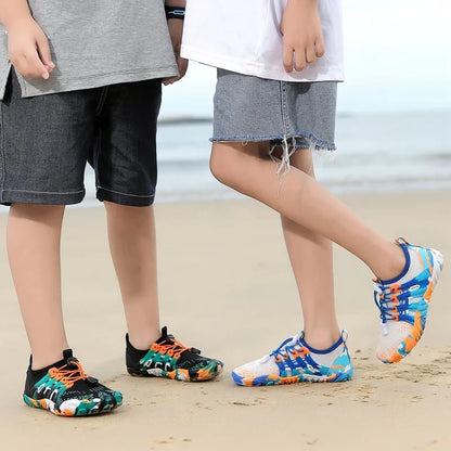 Unisex Quick-Drying Breathable Aqua Shoes Barefoot Beach Footwear for Adults and Kids Gym Outdoor Training Sneakers Size 28-46
