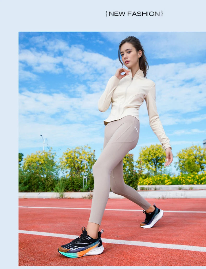 Scarpe da corsa marathon professionali da uomo e donna 2025 con piastra in carbonio, ammortizzazione, ultra leggere, supporto stabile, scarpe sportive