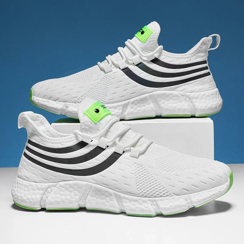 Men's Casual Sports Shoes Breathable Lightweight Sneakers Anti-Slip Flats Outdoor Running Walking Tennis Athletic Jogging Shoes