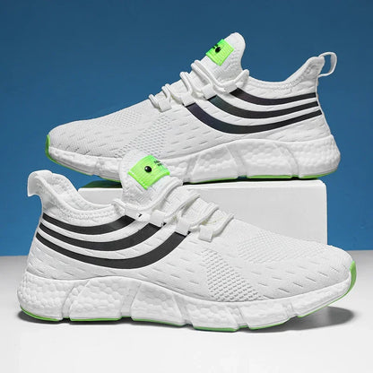 Men's Casual Sports Shoes Breathable Lightweight Sneakers Anti-Slip Flats Outdoor Running Walking Tennis Athletic Jogging Shoes