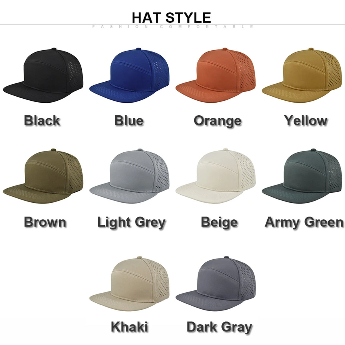 Breathable Summer Baseball Cap Fashion Sun Hat Sun Protection Sports Baseball Hat for Summer Beach Vacation