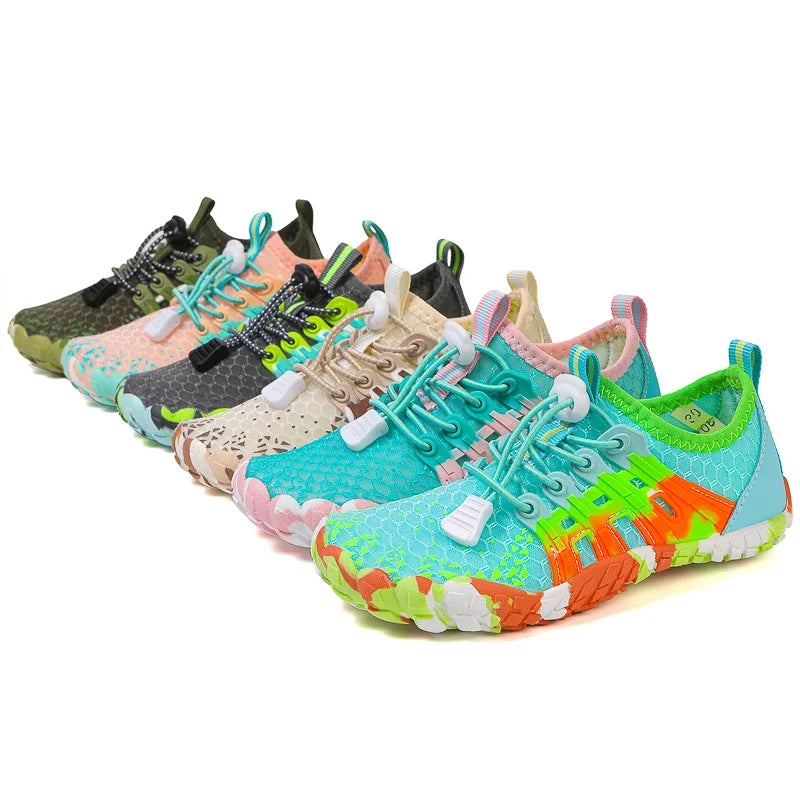 Unisex Quick-Drying Breathable Aqua Shoes Barefoot Beach Footwear for Adults and Kids Gym Outdoor Training Sneakers Size 28-46