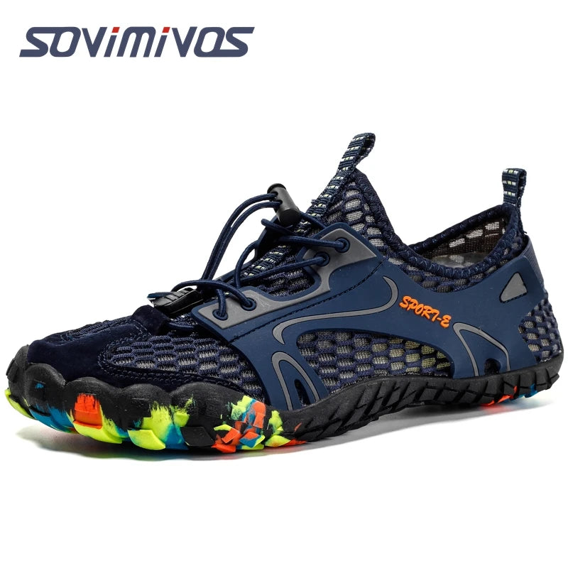 Water Shoes for Men Barefoot Beach Shoes Breathable Sport Shoes Quick Dry River White Sea Aqua Sneakers Soft Beach Sneakers