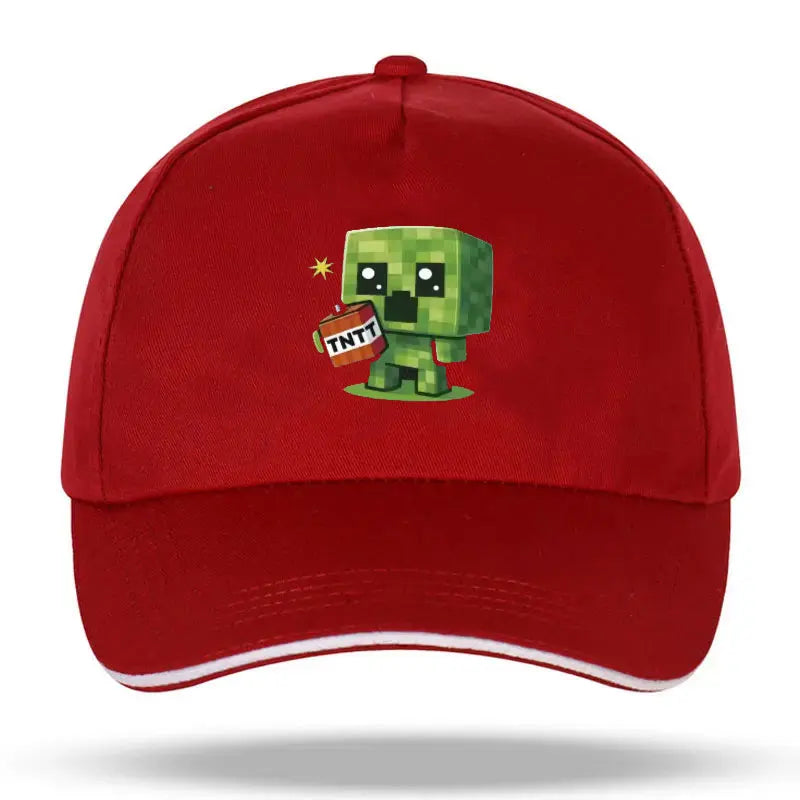 1 Creeper Pattern Baseball Cap | Unisex Hip-Hop Cap, lightweight and form-fitting, perfect for travel and casual wear Sun Hat