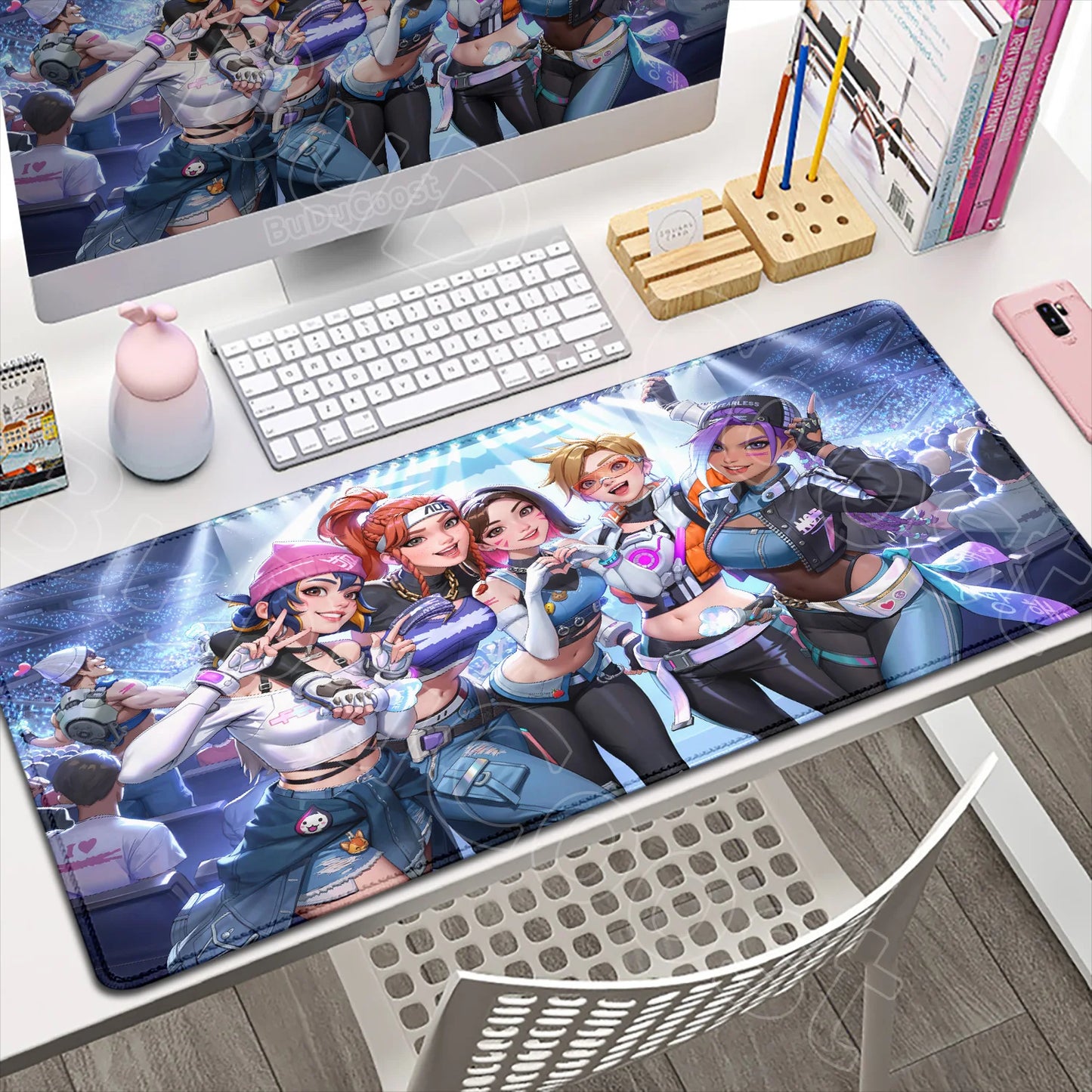 Large XXL DIY Cool  Overwatch Mouse Pad Keyboard Table Gaming Accessories Non-Slip Rubber Edge locking spped Laptop Rug desk Mat