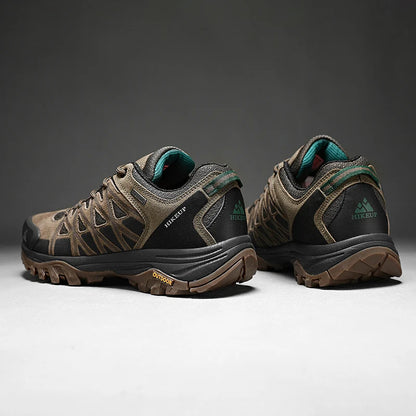 HIKEUP New Arrival Men's Hiking Shoes Breathable Lace Up Trekking Male Cushioning Outdoor Climbing Tourism Sneakers for Men