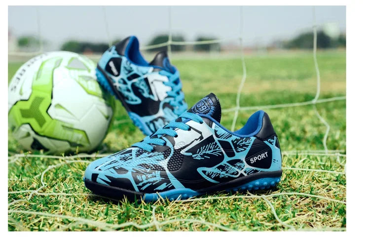 Children Soccer Shoes Sports Society Field Boy Football Shoes Futsal Fast Indoor Sneakers Original Ankle Cleats Football Boots
