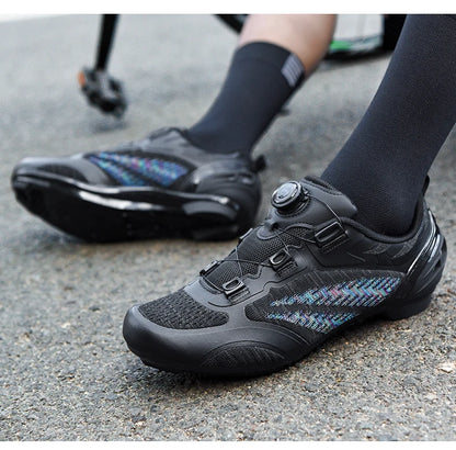 MTB Cycling Shoes for Men and Women T03 Purple Breathable Speed Self-Locking Road Cycling Sports Shoes Outdoor Racing Training Sneakers
