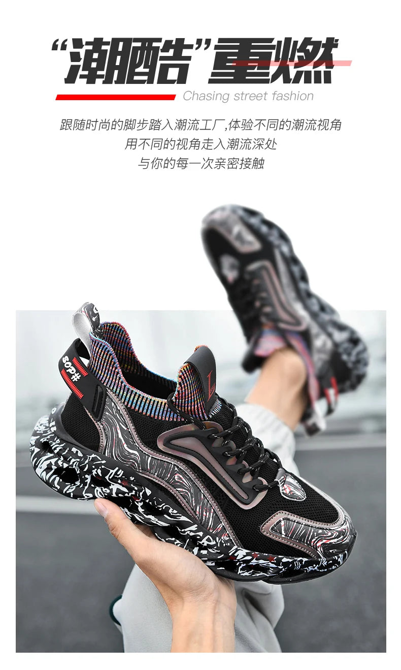 Men's Sneakers Casual Luxury Tennis Shoes Trainer Breathable Fashion Loafers Running Shoes for Men