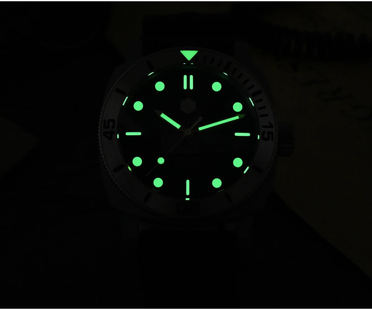 San Martin 42mm Retro Titanium Diver Watch NH35 Automatic Men's Mechanical Watches Bronze Bezel Sapphire Luminous Waterproof 200m