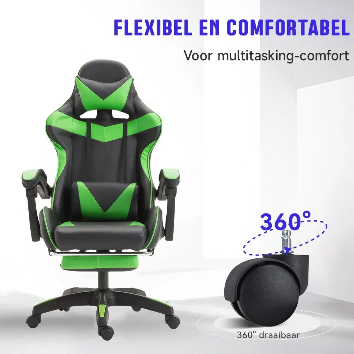 Sedia gaming, poltrona gaming, sedia da ufficio regolabile in altezza con funzione reclinabile regolabile, orecchie da gatto e cuscini