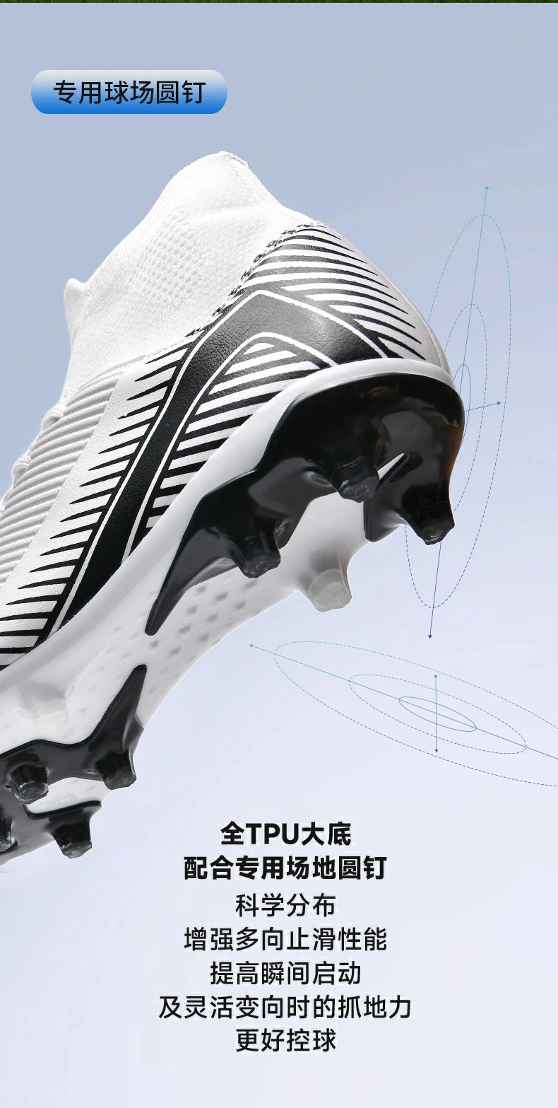 New Men's Professional Soccer Shoes Non-slip Football Boots Unisex Breathable Futsal Sports New Cleats Drop Shipping Ultralight