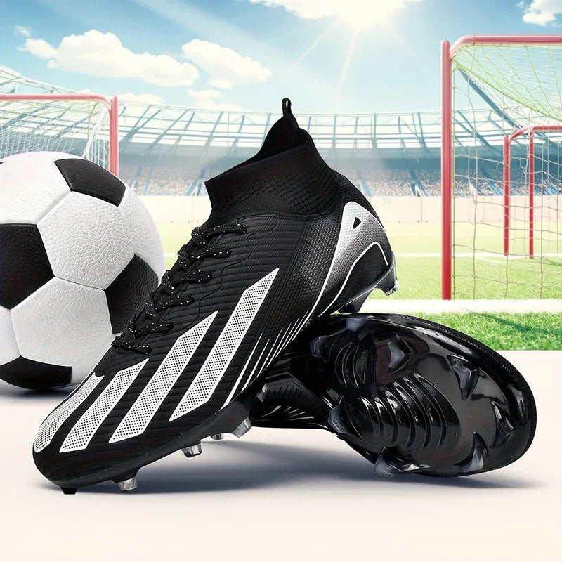 New Men's Soccer Shoes Adult Non-Slip Football Boots Cleats Boys Ultralight Sport Outdoor Comfortable Training Match Grass
