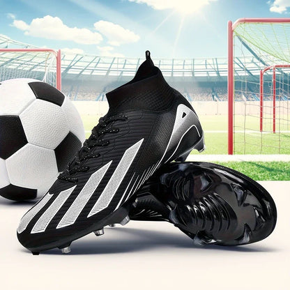 New Men's Soccer Shoes Adult Non-Slip Football Boots Cleats Boys Ultralight Sport Outdoor Comfortable Training Match Grass